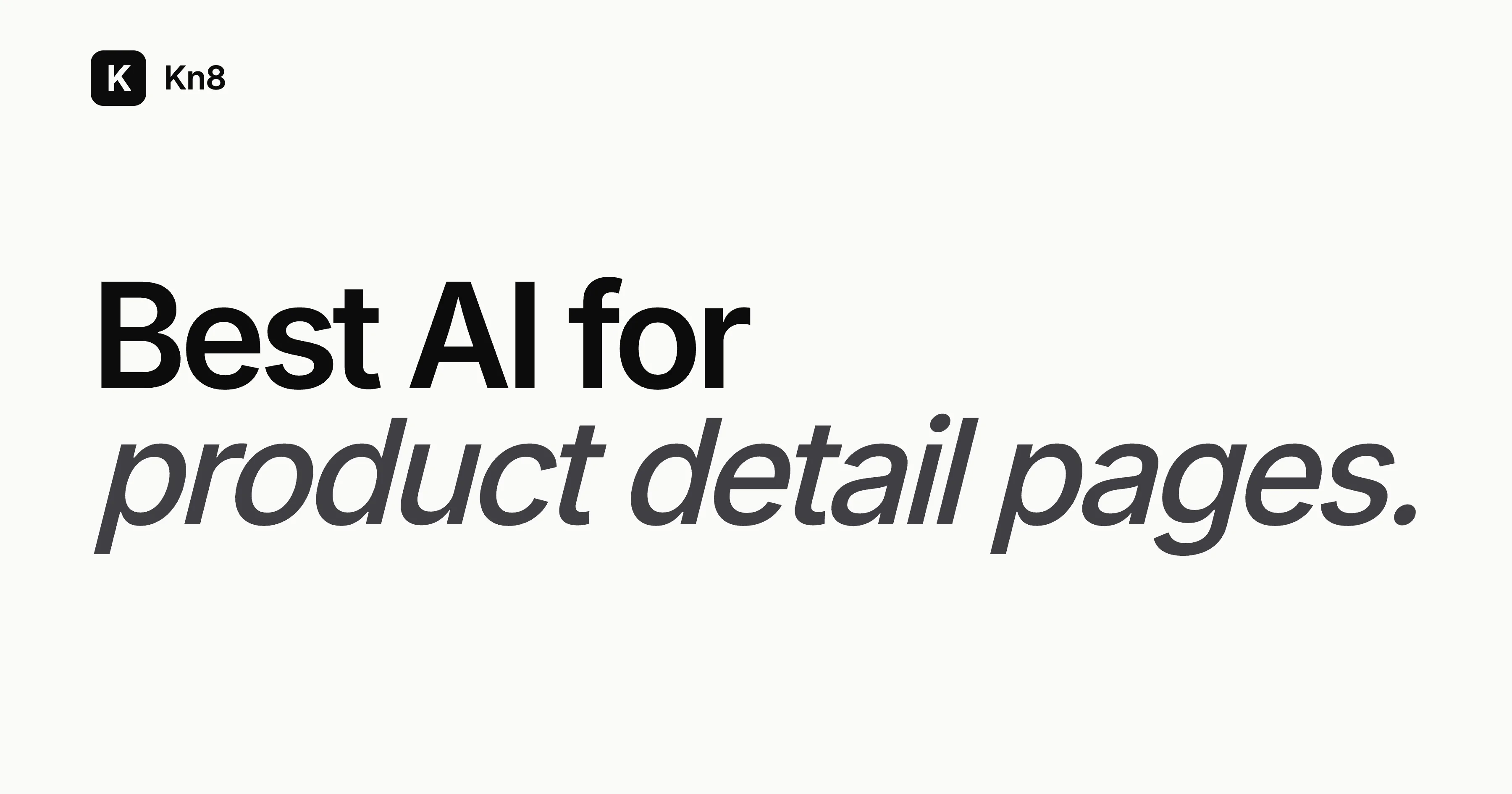 Product detail page AI approaches compared